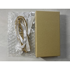 Gold CRASPIRE Wedding Bridal Belt for Bridal Dress, with Crystal Rhinestone, Gold, 105.31 inch(267.5cm)