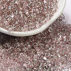 Rosy Brown Baking Paint Glass Seed Beads, Peanut, Rosy Brown, 3.5~4x2~2.5x2~2.3mm, Hole: 0.8mm