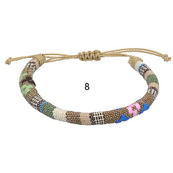 8 Bohemian Ethnic Style Handmade Braided Bracelet for Teens Colorful Surfing Friendship Bracelet