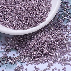 (RR478) Непрозрачный Лиловый AB Миюки круглые бусины рокайль, японский бисер, 11/0, (rr 478) непрозрачный лиловый, 11/0, 2x1.3 мм, отверстие : 0.8 мм, Около 1111 шт / 10 г