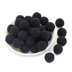 Black Polyester Ball, Costume Accessories, Clothing Accessories, Round, Black, 10mm, 288pcs/bag