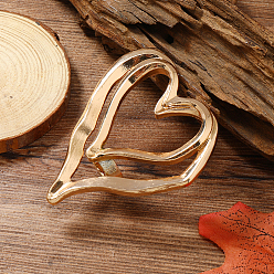 Золотой Уникальные регулируемые кольца из сплава в форме сердца для женщин, небольшой дизайнерский дорожный аксессуар, золотые