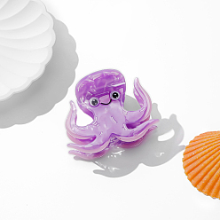 Осьминог Морские животные ацетат целлюлозы заколки для волос коготь, аксессуары для волос для женщин и девочек, осьминог, 65x52x46 мм