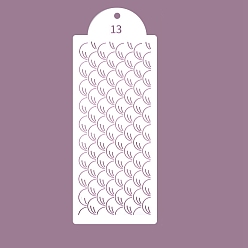 Другие Шаблоны трафаретов для рисования пластиковых питомцев, прямоугольник с рисунком смешивания, другой узор, 390x150 мм