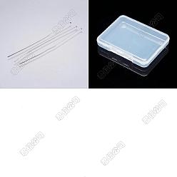 Couleur Acier Inoxydable 500pcs 304 broches à tête plate en acier inoxydable, couleur inox, 70x0.7mm, tête: 1.5 mm