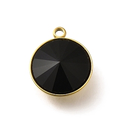 Реактивный Самолет 304 подвески из нержавеющей стали, со стразами, реальный 18 k позолоченный, ионное покрытие (ip), плоско-круглые, струя, 16.5x13.5x7.5 мм, отверстие : 1.6 мм