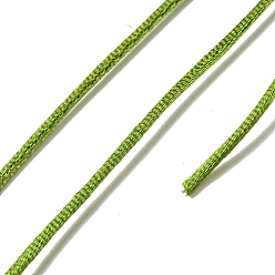 Pelouse Verte Fil à broder en polyester, fils de point de croix, pelouse verte, 1.5mm, 20 m / bundle