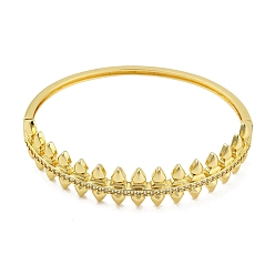 Настоящее золото 18K Женские браслеты на шарнирах из латуни с микропаве и прозрачным фианитом, слеза, долговечный, без свинца и без кадмия, реальный 18 k позолоченный, 2.5~13 мм, внутренний диаметр: 50.5x57.5 мм