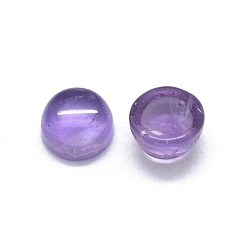 Amethyst Natural Amethyst Cabochons, Half Round/Dome, 4x1.5~2.5mm