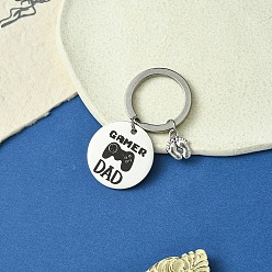 Footprint Брелок из сплава и 201 нержавеющей стали, литыми кольцами, след, 6.2 см, Кулон : 13~30 мм