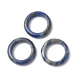 Ляпис-Лазурь Однотонное кольцо из натурального лазурита, украшения из драгоценных камней для женщин, размер США 6 1/2 (16.9 мм)