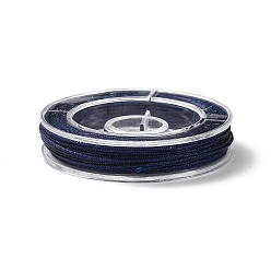 Prussian Blue Nylon Thread for Jewelry Making, Prussian Blue, 0.8mm, about 7.65~9.84 yards(7~9m)/roll