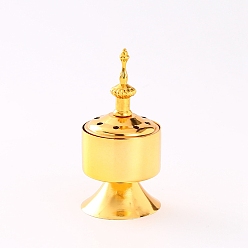 Золотой Железные курильницы для благовоний башня держатель для курильницы, полая буддийская печь для ароматерапии домашний декор, золотые, 78x130 мм