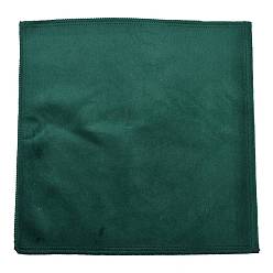Морско-зеленый Бархатная салфетка для полировки серебра для ювелирных изделий, квадратный, цвета морской волны, 30.6x30.5x0.15 см