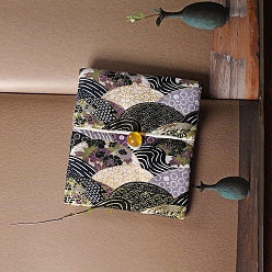 Cardo Bolsas de tela estilo chino con botones, bolsas de joyería rectangulares, cardo, 10x9 cm