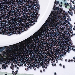 (DB0323) Матовый Металлический Медно-радужный Ирис Бусины miyuki delica, цилиндр, японский бисер, 11/0, (db 0323) радужная матовая металлическая медь радужная оболочка, 1.3x1.6 мм, отверстие : 0.8 мм, Около 2000 шт / 10 г