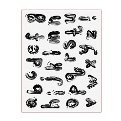 Letter A~Z Clear Silicone Stamps, for DIY Scrapbooking, Photo Album Decorative, Cards Making, Stamp Sheets, Letter A~Z, 180x140mm