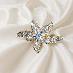 Белый Заколки для волос из сплава, аксессуары для волос для женщин и девочек, морская звезда, белые, 70x50 мм