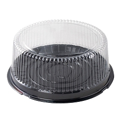 Clear Transparent PET Birthday Cake Packaging Box, Clear, 232x92mm, Inner Diameter: 205mm