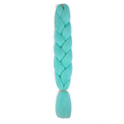 Turquoise Long Single Color Jumbo Braid Hair Extensions for African Style - High Temperature Synthetic Fiber
