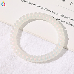 A96-5 Mermaid Princess Phone Cord - Frosted Slim Mermaid Princess Phone Line Hairband - Matte, Traceless, Thick Ponytail Elastic.