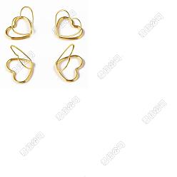 Золотой 32шт. мини-железные держатели карточек, симпатичные настольные держатели карт, для свадьбы, стороны, сердце, золотые, 25~29x29~31x24~26 мм