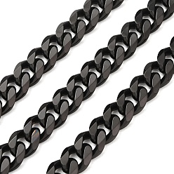 Черный 304 цепь из нержавеющей стали, ионное покрытие (ip), несварные, бордюрные цепи, чёрные, 14x11.5~12x4.5~5 мм