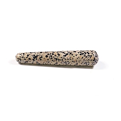 Dalmatian Jasper Natural Dalmatian Jasper  Massage Sticks, Massage Tools, Gua Sha Scraping Stick, Cone, 100~110x20mm