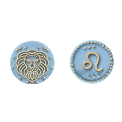 Leo Twelve Twelve Constellations Food Grade Eco-Friendly Silicone Focal Beads, Leo, 25mm