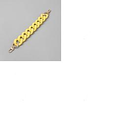 Желтый 1Непрозрачные акриловые цепочки-удлинители для сумок из витой проволоки, с металлическими застежками, золотой свет, желтые, 293 мм