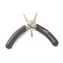 Black Iron Jewelry Pliers, Needle Nose Pliers, Bent Nose Pliers, Black, 10x6.6x1.3cm