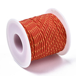 Chocolate Multipurpose Polyester Cord, for Rope Bracelets or Boot Laces Making, Chocolate, 2mm, about 21.87 yards(20m)/roll