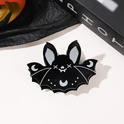 Bat Хэллоуин пластиковые заколки для волос с большими когтями, для женщины девушки густые волосы, летучая мышь, 52x90x50 мм