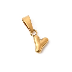 Letter Y 304 подвески из нержавеющей стали, Письмо ~ Z, ионное покрытие (ip), золотые, Письмо Y, 9x8x2.5 мм, отверстие : 6x3 мм