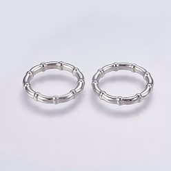 Platinum CCB Plastic Linking Rings, Ring, Platinum, 24x4mm, about 18mm inner diameter