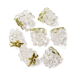 Прозрачный Бусины лэмпворк , малина, прозрачные, 12.5x10~12 мм, отверстие : 1.6 мм