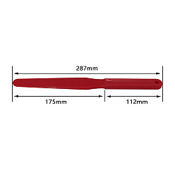 Red Plastic Oil Painting Scraper Knife, Stirring Rods, Drawing Arts Tools, Red, 28.7cm