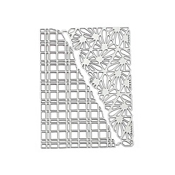 Rectangle Углеродистая сталь разрезает трафареты, для diy scrapbooking, Фотоальбом, декоративная бумага для тиснения, матовый цвет нержавеющей стали, прямоугольные, 128x95x0.8 мм
