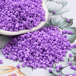 Medium Orchid Baking Paint Glass Seed Beads, Cylinder, Medium Orchid, 2.5x2mm, Hole: 1.4mm, about 45359pcs/pound