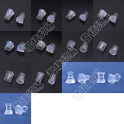 Прозрачный 13 пары 13 стиль ПВХ высокие каблуки стопперы протектор, нескользящий носимый чехол для пятки, ударопрочные аксессуары, прозрачные, 16~28.5x12~23.5x12~24 мм, 1 пара / стиль