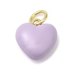 чертополох Стойки обшивки латунные подвески, с эмалью, с целью перехода в кольце, без свинца и без кадмия, реальный 18 k позолоченный, сердце, чертополох, 14.5x13.5x7 мм