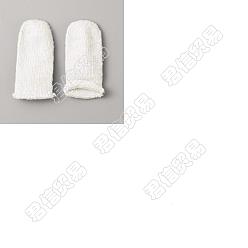 White Gorgecraft 40Pcs Cotton Yarn Finger Sleeves, Finger Protector, White, 68~72x33~34x4mm