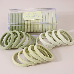Boxed - Mint Green Mixed Color 15-Piece Set Colorful Practical Women's Hair Tie Hair Accessories - Stylish, Versatile, Trendy.