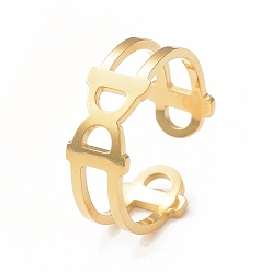 Настоящее золото 14K Открытое кольцо-манжета с кристаллами и стразами, ионное покрытие (ip) 304 ювелирные изделия из нержавеющей стали для женщин, реальный 14 k позолоченный, внутренний диаметр: 18 мм