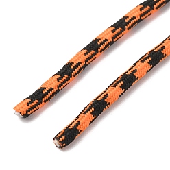 Dunkelorange Polycotton-Geflechtschnur mit Innenkern, Runde, für Schnürsenkel, Schlüsselanhänger, Herstellung von Seilarmbändern, dunkelorange, 5 mm, ca. 90~100 Meter/Bündel