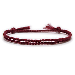 10# Bracelet tressé fait main coloré avec boucle de sécurité simple et à la mode