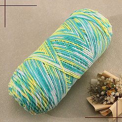 Turquoise 5-Ply Milk Cotton Knitting Acrylic Fiber Yarn, for Weaving, Knitting & Crochet, Turquoise, 2.5mm