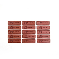 Tool PU Imitation Leather Label Tags, for DIY Jeans, Bags, Shoes, Hat Accessories, Sewing Machine, 15x50mm