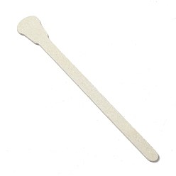 Beige Bâtons de cire en bois, épilation corps épilation sticks applicateur spatule, beige, 12.5x1.6x0.15 cm, 50 pcs /sachet 