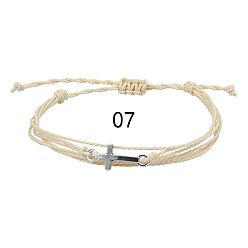 7 Waterproof Wax Bracelet for Friendship, Couples and Beach Surfing Jewelry